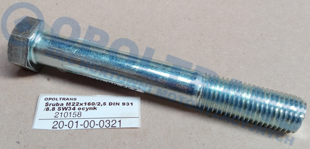 Болт ресори M22x160 Mercedes 1824 20-01-00-0321