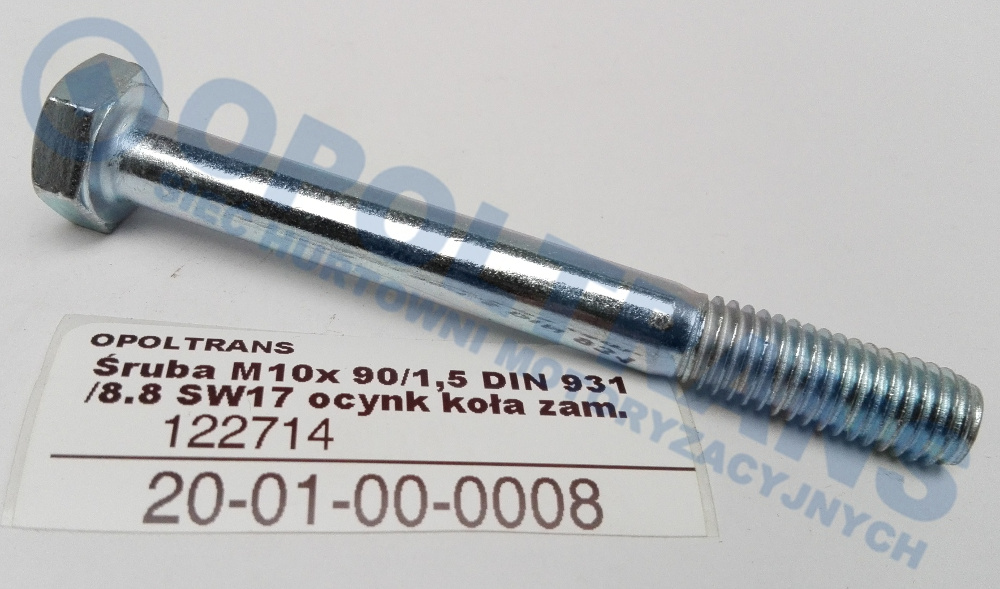 Болт рессоры M10x90 MAN 20-01-00-0008