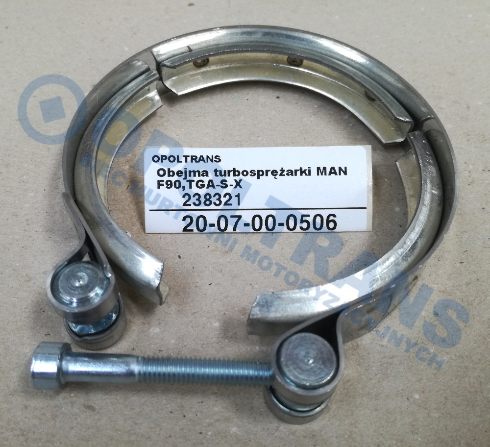 Хомут турбіни MAN TGA TGX d-77mm 20-07-00-0506