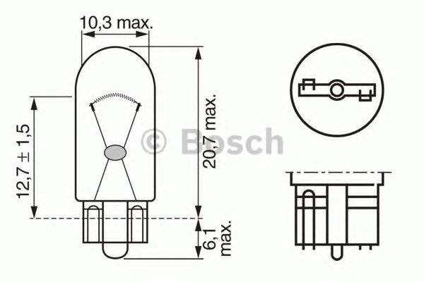Лампа W5W 24V 1 987 302 518