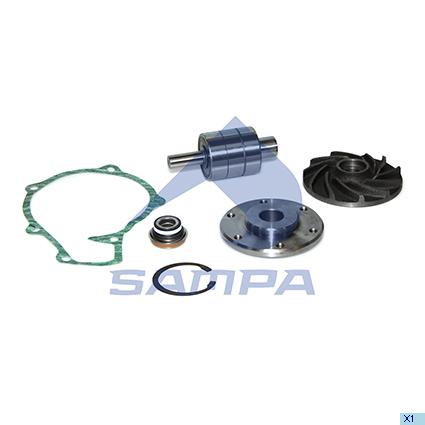 Ремкомплект помпы воды MAN-VW D0826 d-110mm 020.646