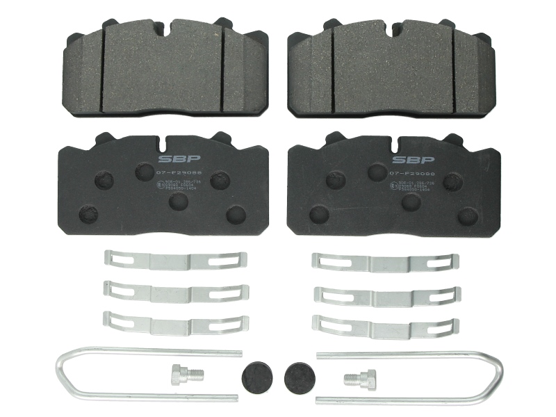 Колодки тормозные MAN L2000 8.153, DAF LF45, Iveco, RVI 07-P29088