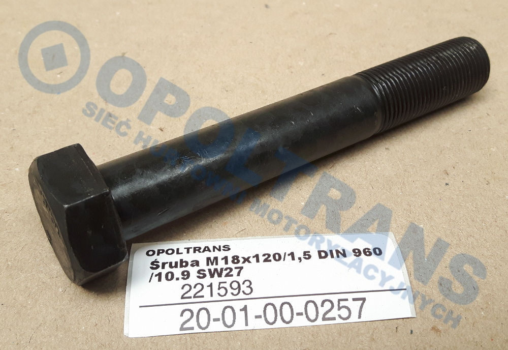 Болт ресори M18x120 MAN TGL 20-01-00-0257