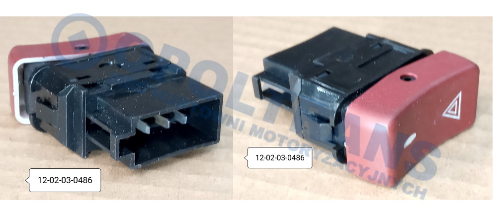 Кнопка аварійки MAN TGA, TGL, TGX 12-02-03-0486