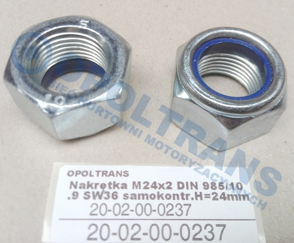 Гайка болта рессоры M24x2 самоконтр 20-02-00-0237