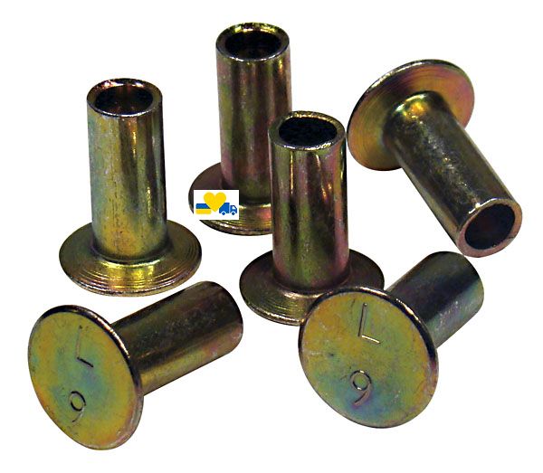 Заклепки тормозных накладок d6,35x14,3 стальные(100шт) 69T583100P