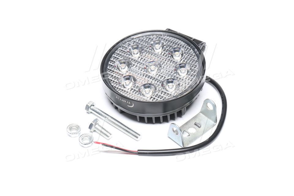 Фара LED дополнительная 24V/27W, 9 диод, (круглая) TP 02-57-046