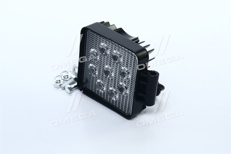 Фара LED дополнительная 12/24V/27W 9диод. (квадратная) TP 02-57-045