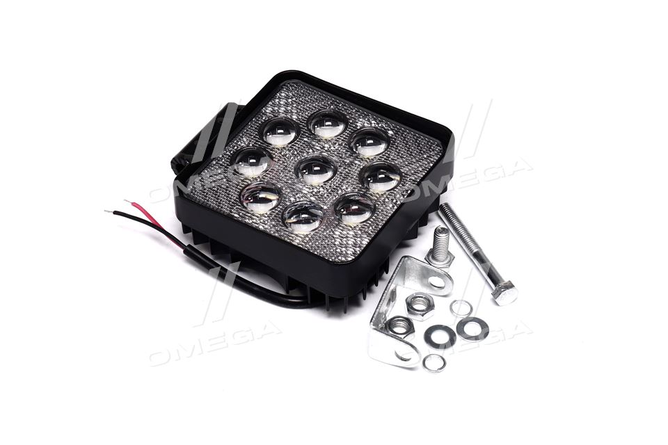 Фара LED дополнительная 5D 24V/27W 9диод (квадратная) TP 27-5D-C4