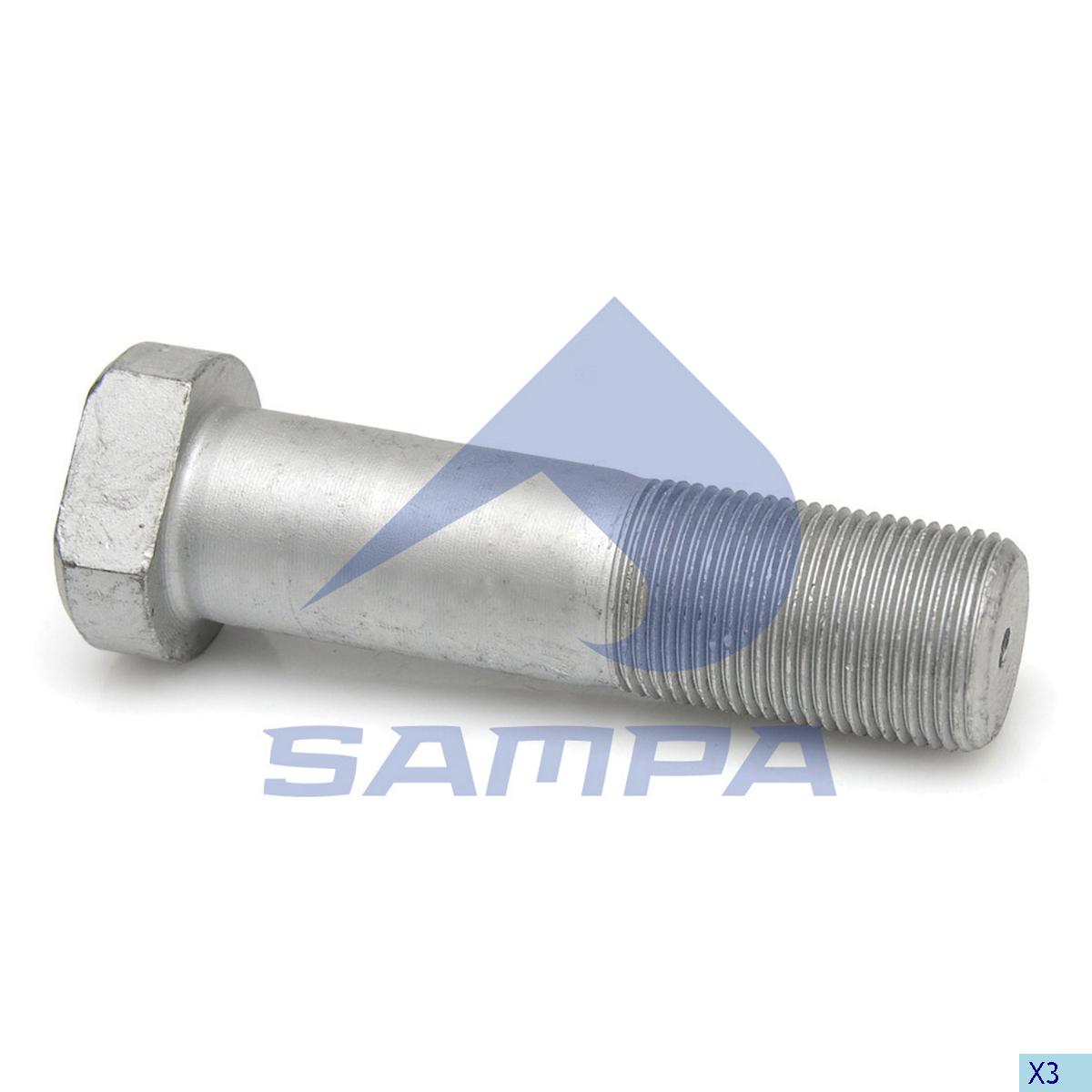 Шпилька колеса M22x94 MAN зад 020.433