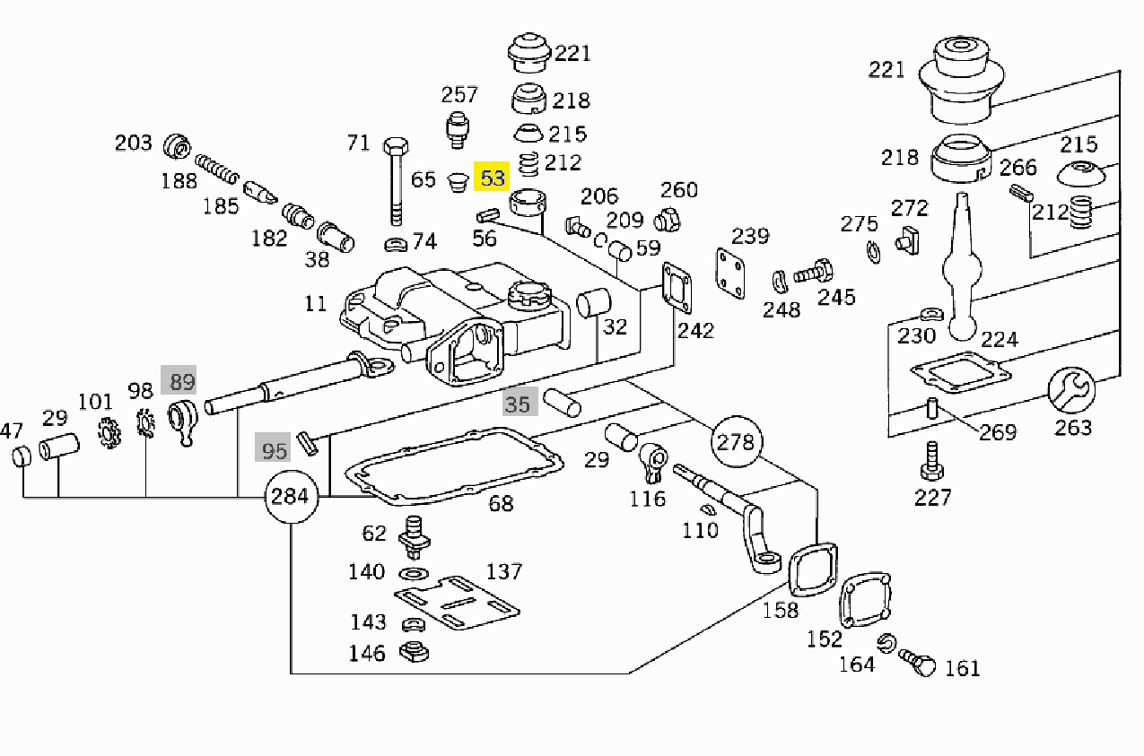 Подшипник КПП Мercedes 609D-814D сверху 3102680035