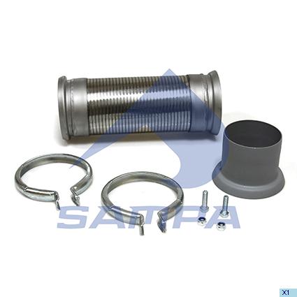 Гофра выхлопной трубы Mercedes d105x295 оцинк. 010.660