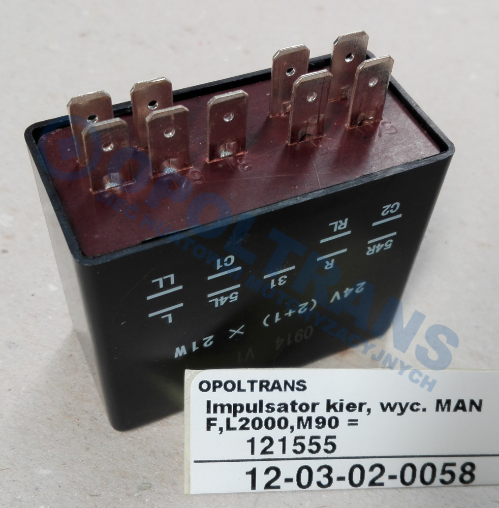 Реле поворотів MAN F/M2000 9 клем 12-03-02-0058