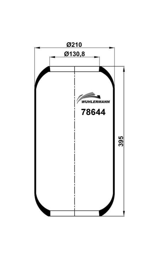 Пневмоподушка 644N 78644