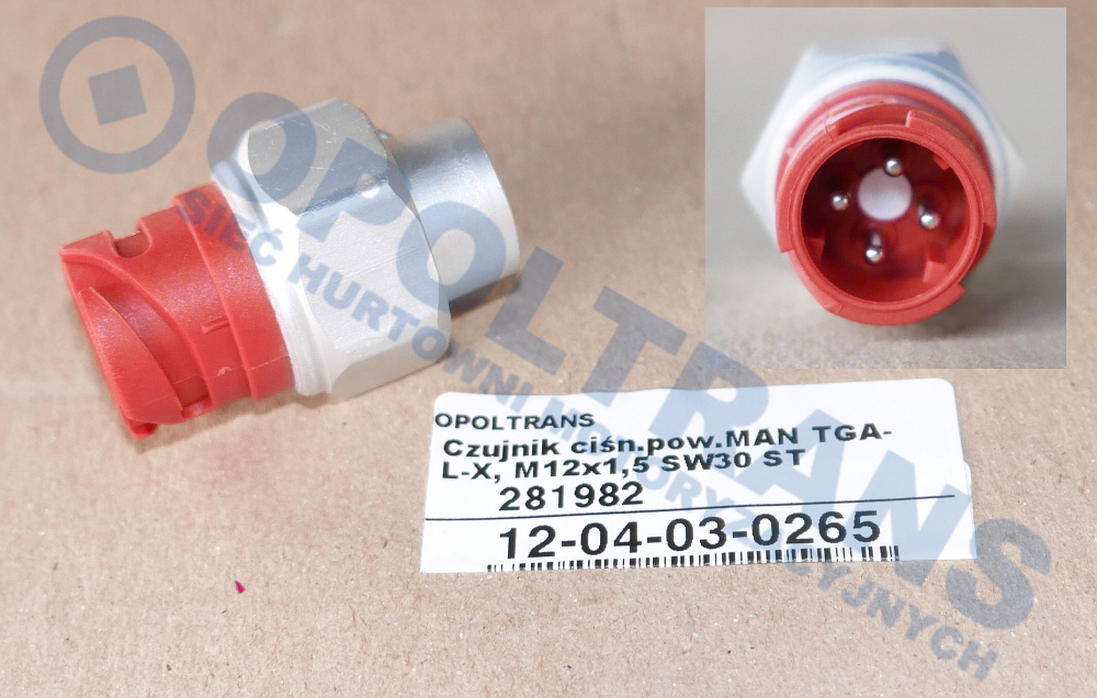 Датчик тиску повітря MAN TGA D2876 12-04-03-0265