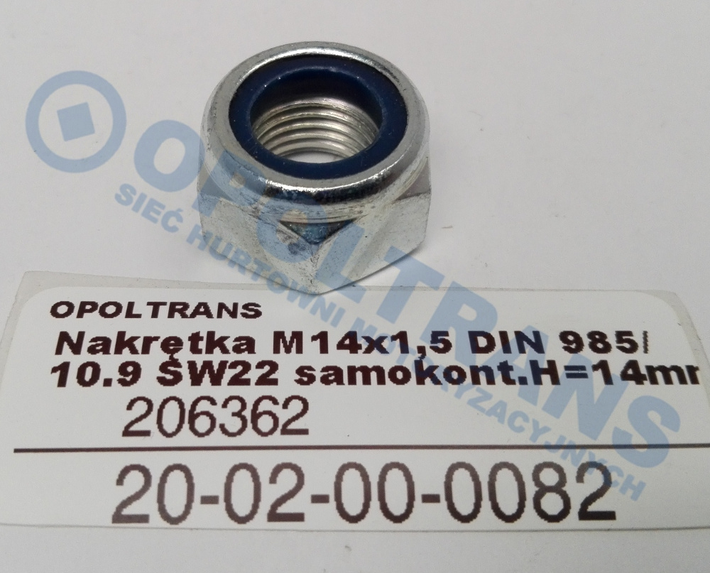 Гайка болта рессоры M14x1.5 самоконтр. 20-02-00-0082