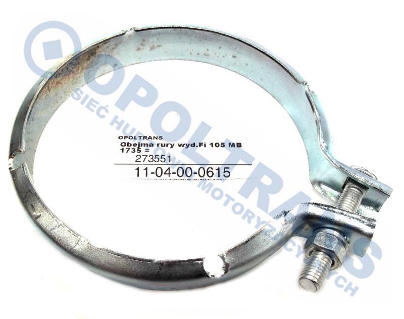 Хомут выхлопной трубы d-100 Mercedes 11-04-00-0615