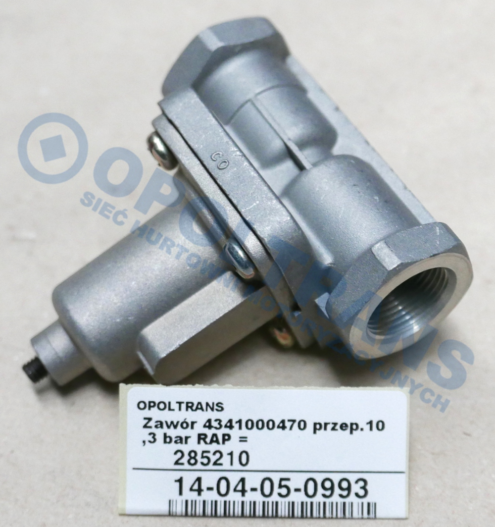 Клапан перепускной Volvo 4341000470 14-04-05-0993