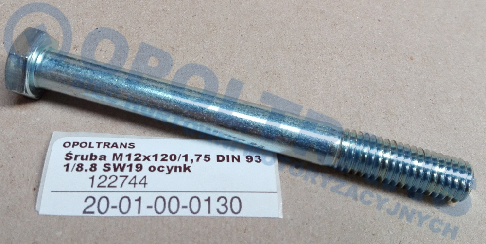 Болт рессоры M12x120 Mercedes 609D-814 передний 20-01-00-0130