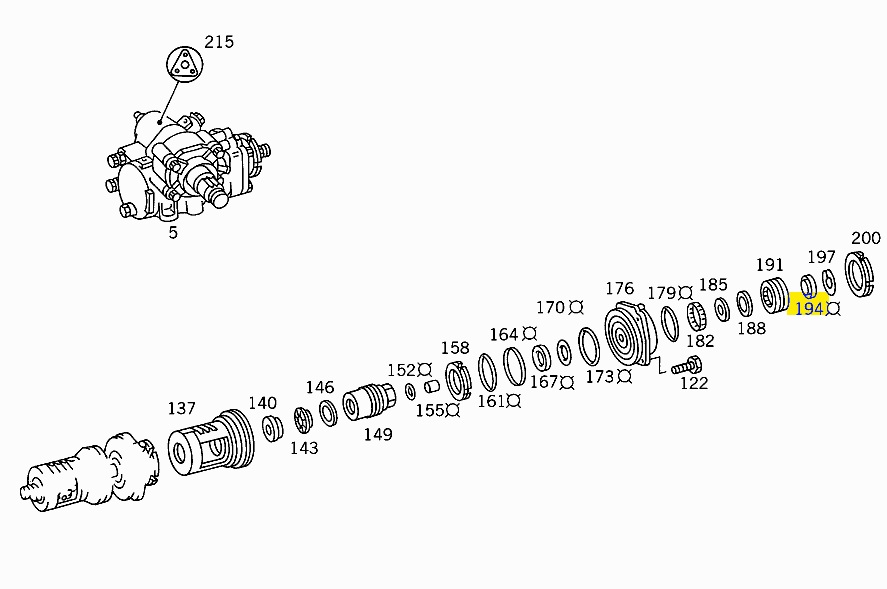 Сальник вала рулевого редуктора Mercedes 609D-709D 0169971447