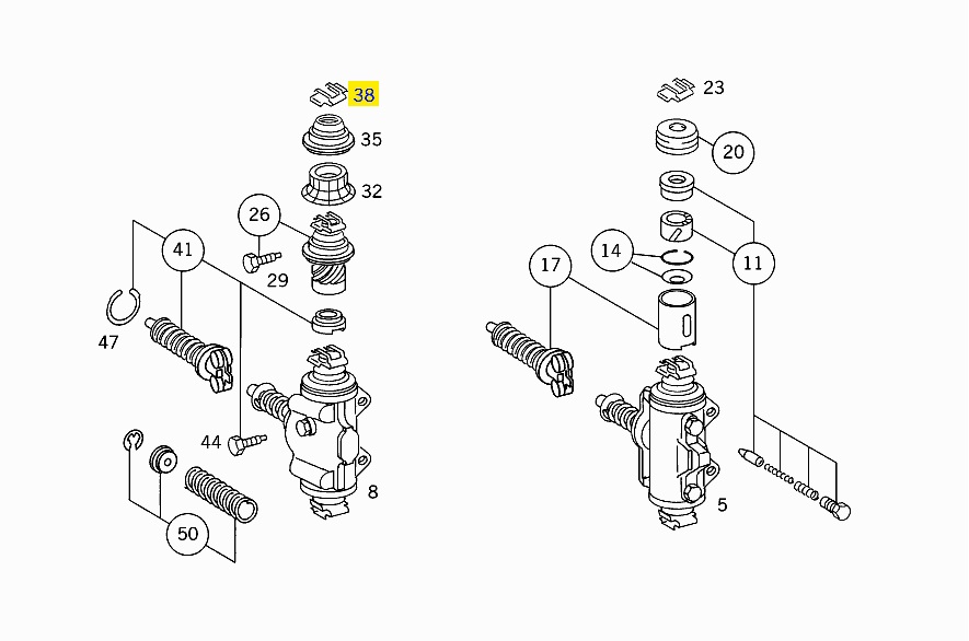 Скоба рабочего тормозного цилиндра Mercedes 814 0004210873