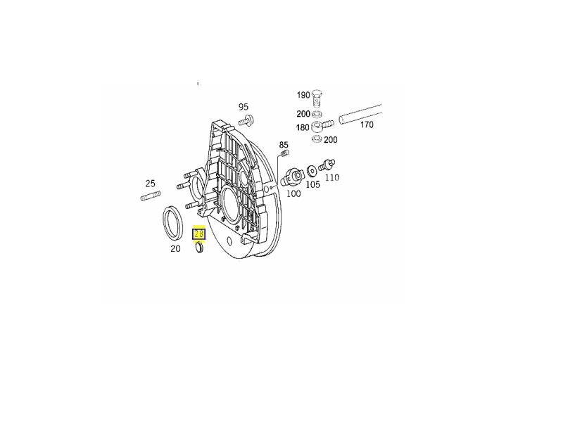 Заглушка картера Mercedes Atego OM904 904 997 00 01