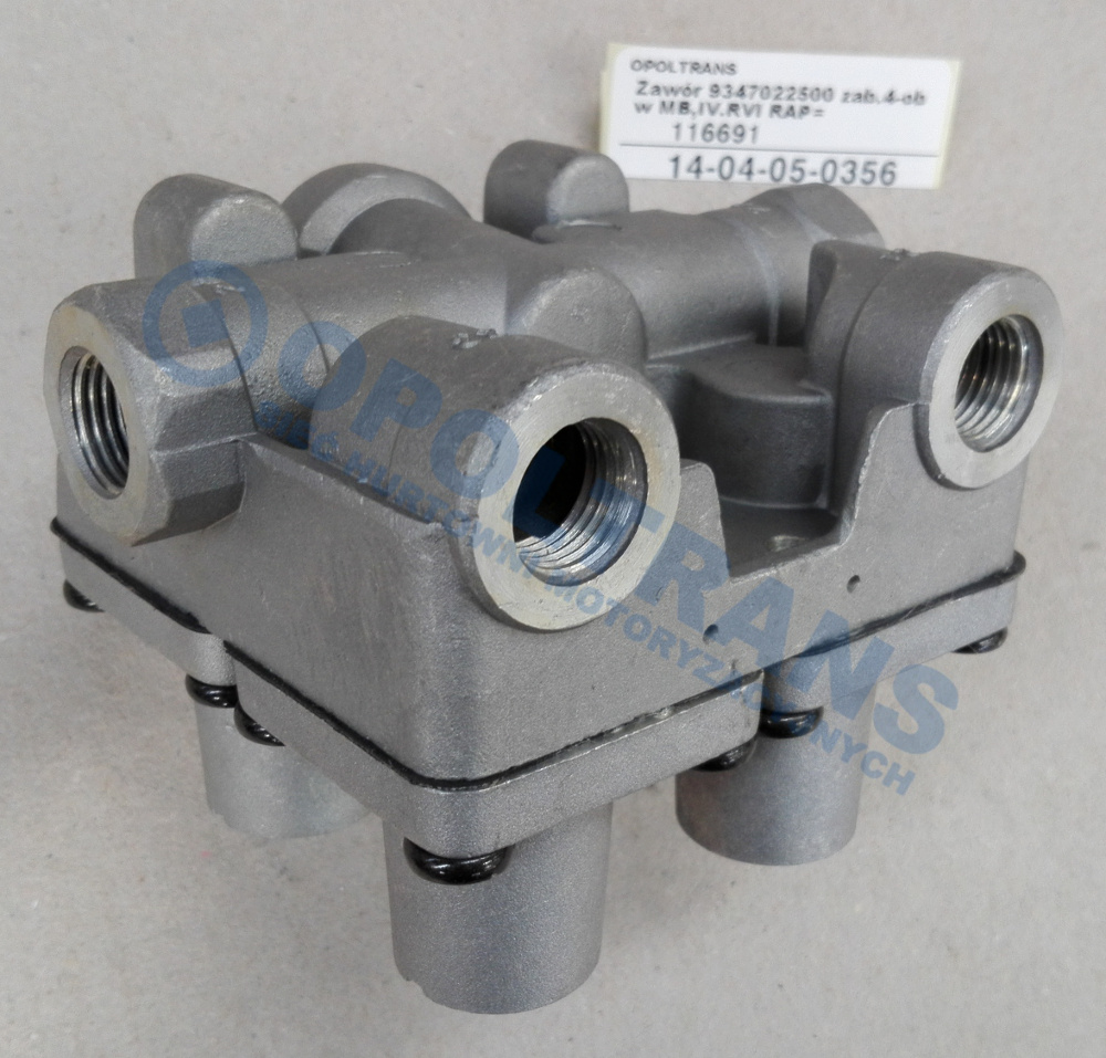 Кран четырехконтурный Mercedes, DAF, Iveco 9347022500 14-04-05-0356