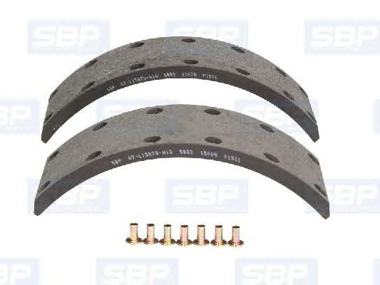 Накладки тормозные Mercedes 609D 302x87x10 1-й ремонт 07-L15870-N10