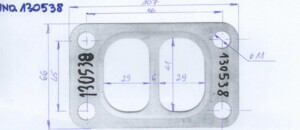 Прокладка турбіни MAN D0826 / D0836 02-07-01-0355