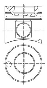 Поршень Mercedes OM-422 128mm 87-179300-80