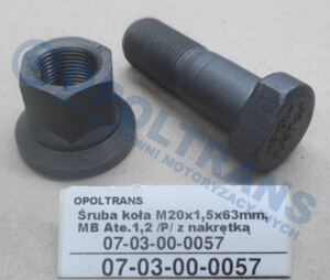 Шпилька колеса M20 Mercedes Atego перед. 07-03-00-0057
