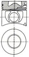 Поршень Mercedes OM-364LA-366LA std E2 87-740000-30