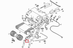 Кран обігрівача Mercedes Vario 0018301584