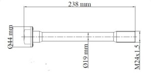 Болт крепления траверсы Mercedes O350-O404 116006