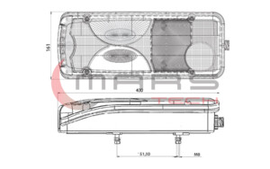 Ліхтар задній MAN TGA-L-M-X правий M611817