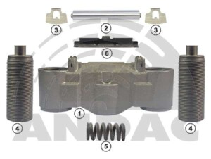Ремкомплект суппорта Knorr SN6/SN7 Mercedes RD 08433
