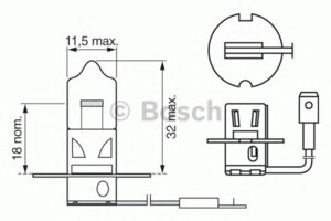Лампа H3 24V 70W 1 987 302 431