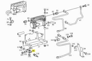 Распределитель воздуха Mercedes Vario Б/У 0009903172