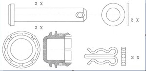 Монтажний комплект колодок Mercedes 10-01-01-1121