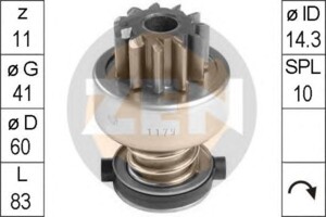 Бендікс стартера MAN L2000 D0824/ D0826 Z-11 редукційний 1.01.1179.0