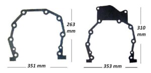 Прокладки задньої кришки MAN D0824-0826 02.242.230