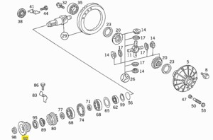 Фланец хвостовика Mercedes 911-1113 316 350 00 45