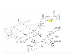 Гофра турбіни Mercedes 9735280082