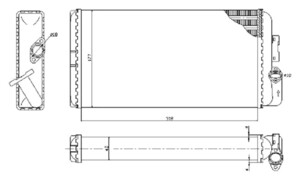 Радиатор печки Mercedes 609D-814-1317 16-02-01-0310
