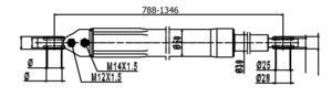 Цилиндр поднятия кабины DAF F75, CF65/75/85 DP-DA-357
