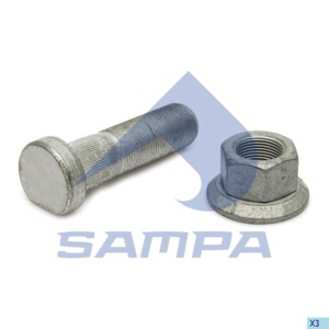 Шпилька колеса M22x88.5 SAF комплект 075.624