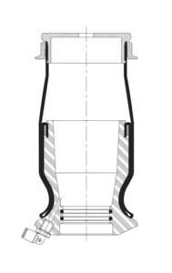 Пневмоподушка кабины Renault Magnum без амортизатора BT 110 45 C