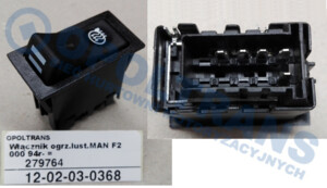 Кнопка подогрева зеркал MAN F2000 12-02-03-0368