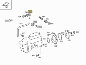 Наконечник трубки ТНВД Mercedes 814 N915052006013