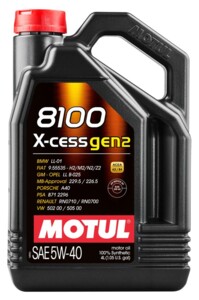 Масло моторное 5W40 X-CESS GEN2 8100 4L 109775
